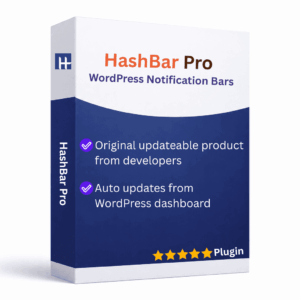 hashbar pro (wordpress notification bar plugin)